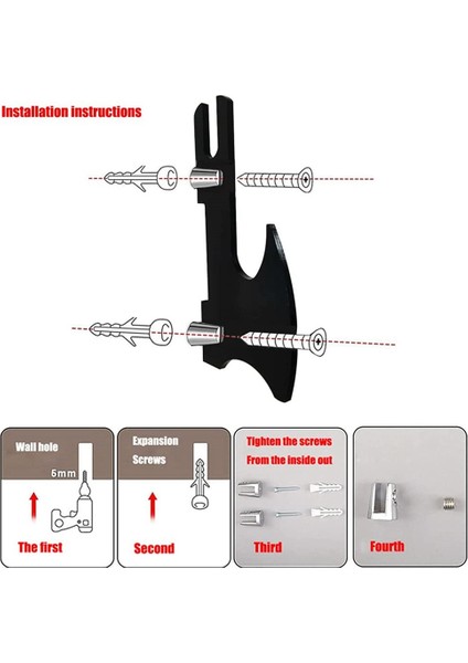 Kılıç Teşhir Standı, Kılıç Kancası, Akrilik Iki Katlı Duvara Monte Samuray Kılıcı Standı Teşhir Standı, Tüm Kılıçları Destekleyin A (Yurt Dışından) modelleri