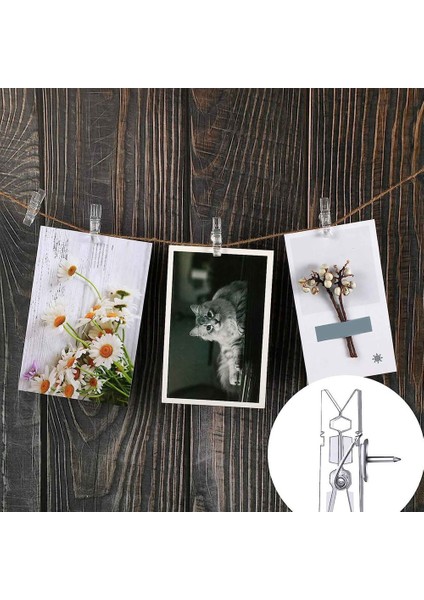 100 Adet Mini Şeffaf Fotoğraf Klipleri Mini Clothespins Klip Elbise Hattı Klipleri Mini Şeffaf Plastik Klipler Kırtasiye Klasörü (Yurt Dışından) fırsatları
