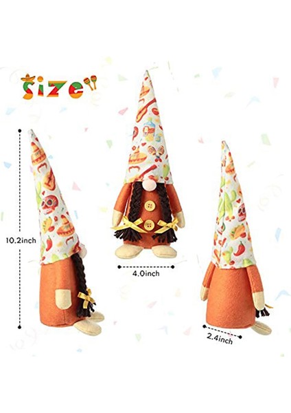 Parça Fiesta Gnome Çift Cinco De Mayo Tomte Ev Mutfak Için El Yapımı Iskandinav Süsler Katmanlı Tepsi Dekorasyon (Yurt Dışından)