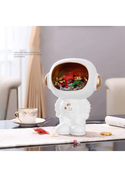 Astronot Heykelleri Saklama Kutusu Reçine Spaceman Sanat Heykeller Astronot Heykelcik Masa Üstü Organiser Ev Dekorasyon (Yurt Dışından)