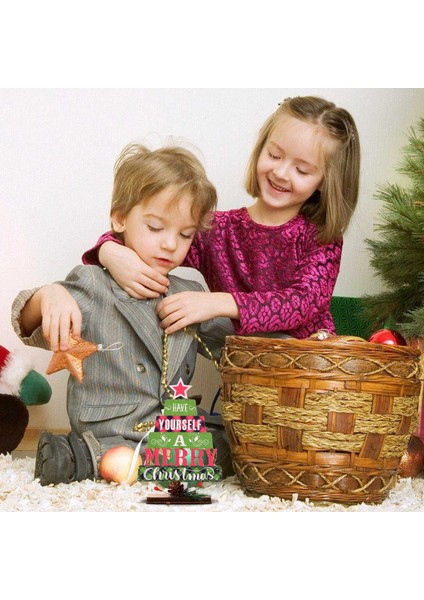 Mutlu Noeller Ahşap Noel Baba Noel Dekorasyonu Ev Hediyeleri Için Noel Süsleri Navidad Masaüstü Dekoru-Yeşil (Yurt Dışından)