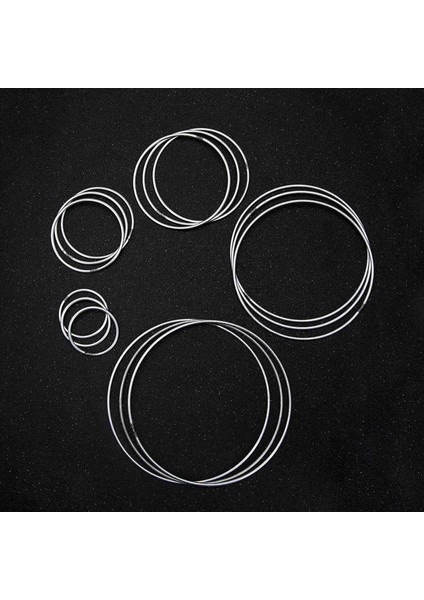 15 Pcs Gümüş Dream Catcher Metal Yüzük Malzemeleri, Makrome Yüzükler, 5 Boyutta Çok Amaçlı El Sanatları Projeleri Için Metal Halkalar (Yurt Dışından) indirimleri