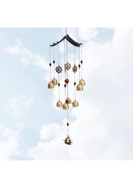 Adet Vintage Dekor Bells Asılı Metal Rüzgar Ahenge Çan Rüzgar Çanları Bahçe Asılı Rüzgar Çanı Odası Kapı Pencere (Yurt Dışından)