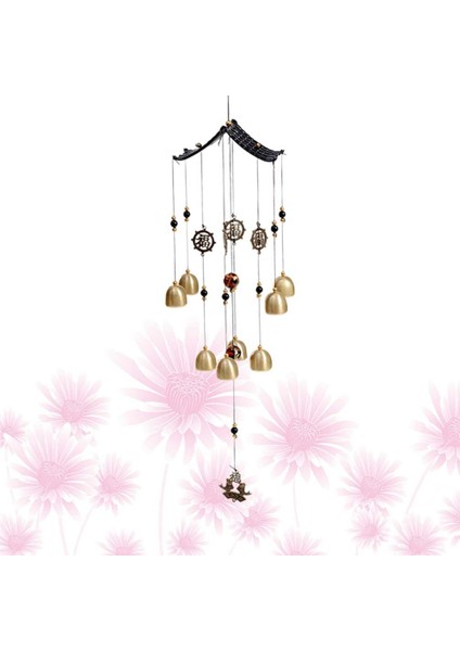 Adet Vintage Dekor Bells Asılı Metal Rüzgar Ahenge Çan Rüzgar Çanları Bahçe Asılı Rüzgar Çanı Odası Kapı Pencere (Yurt Dışından)