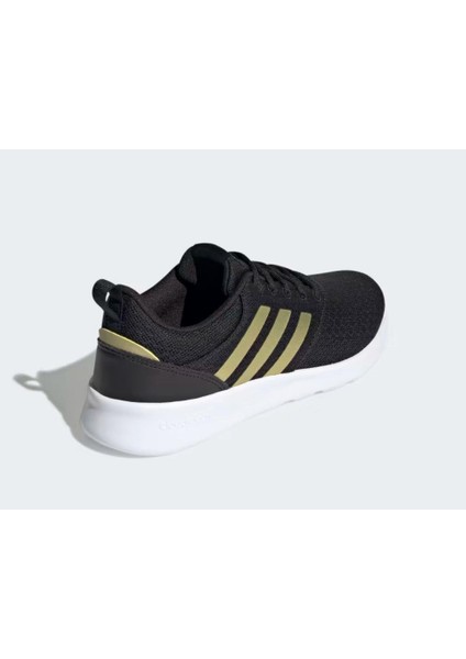 Adidas Qt Racer 2.0 Siyah Gold Detay Kadın Sneaker Koşu Yürüyüş Günlük Spor Ayakkabısı H05800