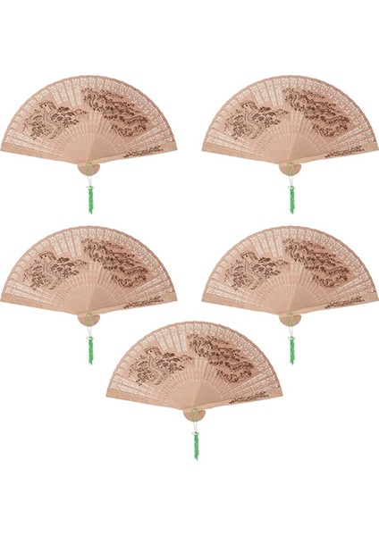 Sandal Ağacı Katlanır Fan, Retro Tarzı Çin El Fanı, Düğün Dans Partisi Için Katlanabilir El Fanı (Yurt Dışından)