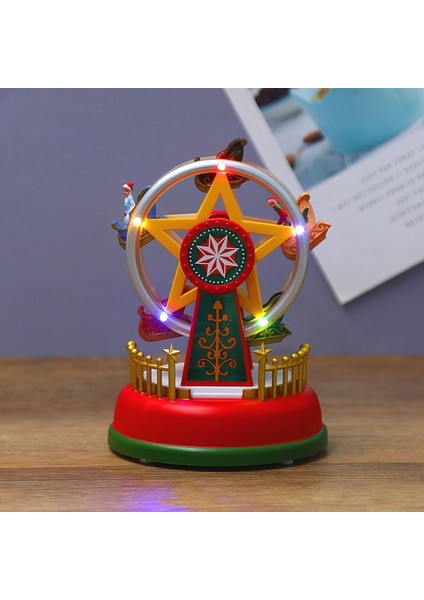 Noel Parlayan Müzik Atlıkarınca Dönme Dolap Yılbaşı Hediyeleri Noel Arifesi Hediyeleri Noel Süsleri Ev Dekorasyon Hediyeler A (Yurt Dışından) fırsatları