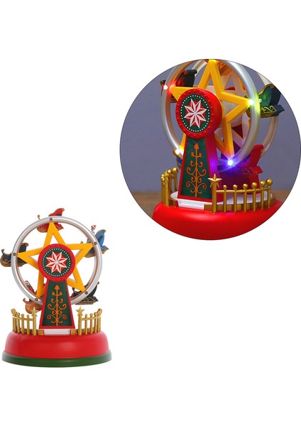 Noel Parlayan Müzik Atlıkarınca Dönme Dolap Yılbaşı Hediyeleri Noel Arifesi Hediyeleri Noel Süsleri Ev Dekorasyon Hediyeler A (Yurt Dışından) indirimleri