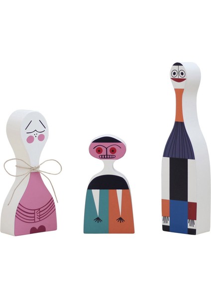 Modern Soyut Ahşap Bebek Boyalı Aile El Sanatları Süslemeleri Çocuklar Hediye Bebek Oyuncakları Ev Dekoratif Model 3 Adet/takım No.4 (Yurt Dışından)