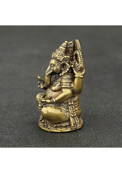 Lord Ganesha Budist Heykeli Fil Tanrı Heykelleri Ganesha Figürler Pirinç Ev Bahçe Buda Dekorasyon Modeli Hediye (Yurt Dışından)