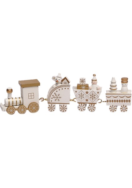 Merry Christmas Ahşap Tren Süs Dekorasyon Ev Noel Baba Hediye Için Natal Navidad Noel Yeni Yıl Dekor, H (Yurt Dışından)