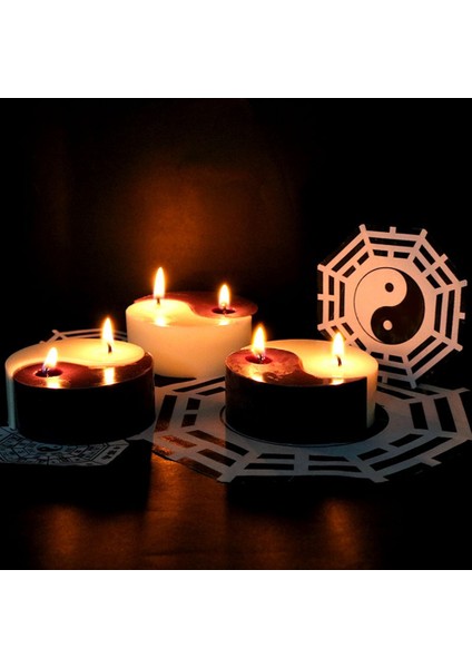 Adet Silikon Kalıplar Yin Yang Mum Kalıp Tai Chi Sabun Balmumu Aromaterapi Kalıp Epoksi Reçine Kalıp Çikolata Şekerleme Kalıbı (Yurt Dışından)