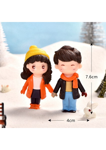 4 Adet Sweety Aşıklar Figürler Minyatür Peri Bahçe Gnome Moss Sevgililer Günü Hediyesi Plastik El Sanatları Ev Dekorasyon (Yurt Dışından) fiyatları