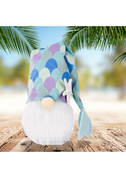 Okyanus Festivali Gnome Neyse Ki Denizkızı Kuyruğu Okyanus Yüzü Olmayan Bebek Denizcilik Gnome Dekor Ev Süsleme Düğün Dekorasyon, A (Yurt Dışından) fırsatları