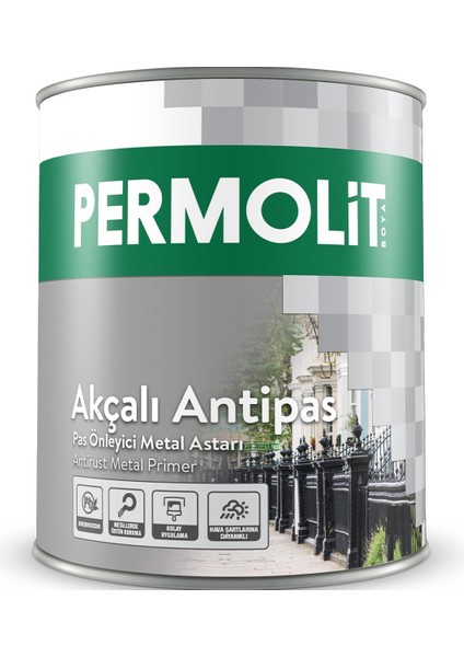 Akçalı Antipas Pas Önleyici Boya Gri 0.75 Lt. fiyatları