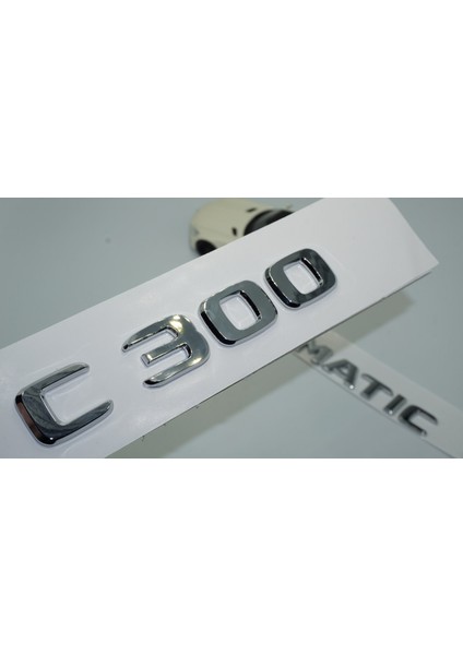 Benz C300 4matic Bagaj Krom Abs 3m 3D Yazı Logo