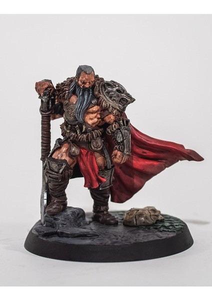 Turansoy Craft Barbarian Chieftain Boyalı Figür 20 cm