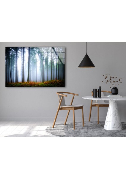 Sisli Orman Temperli Cam Duvar Tablosu fiyatları
