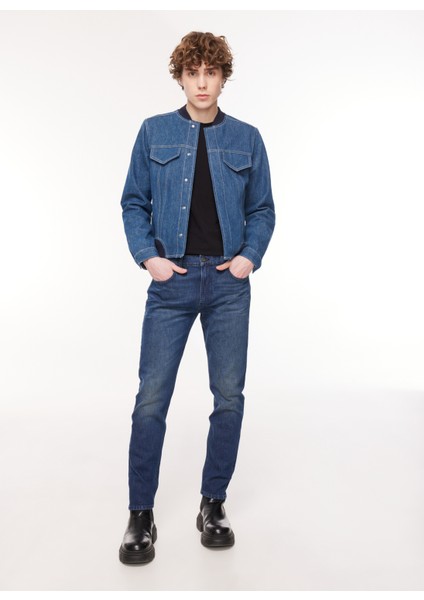 Denim Trip Siyah Erkek Denim Ceket DT10397_DOJA Bomber Slim Fit