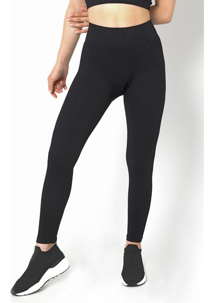 Dikişsiz Örme Yüksek Bel Tayt modelleri