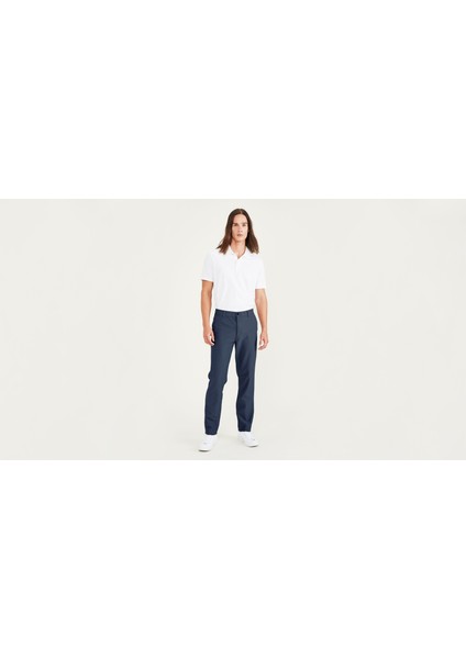 Smart 360 Comfort Knit Lacivert Slim Fit Chino Pantolon