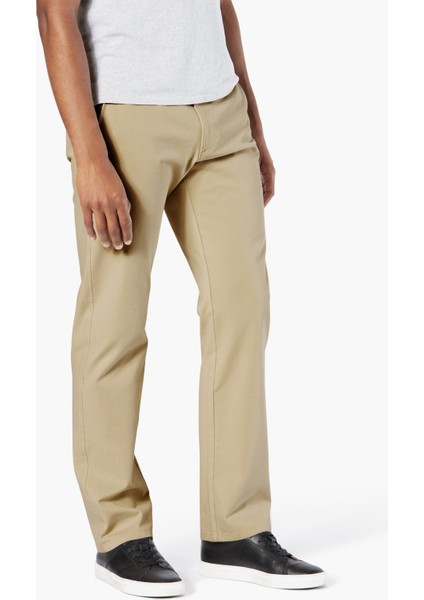 Smart 360 Flex Bej Ultimate Straight Fit Chino Pantolon