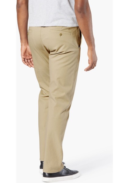 Smart 360 Flex Bej Ultimate Straight Fit Chino Pantolon