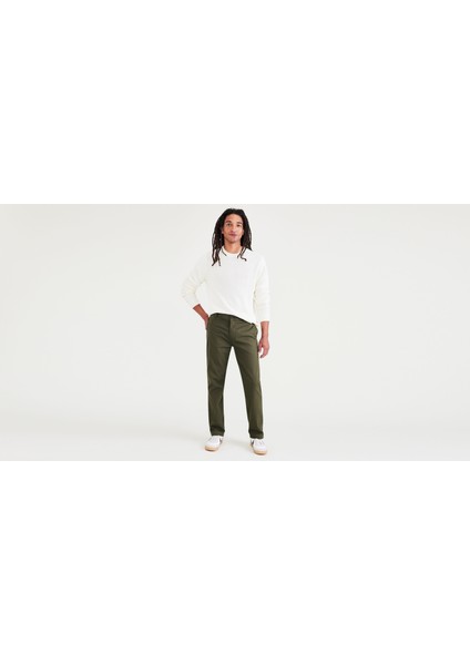 Smart 360 Flex Yeşil Ultimate Slim Fit Chino Pantolon