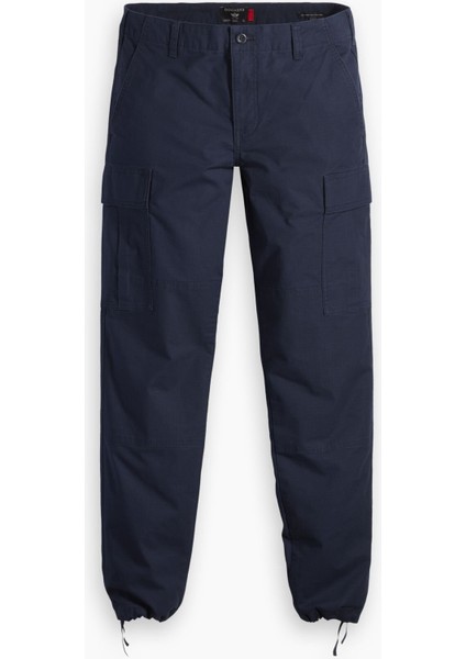 Cargo Lacivert Slim Tapered Pantolon