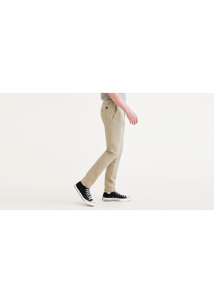 Smart 360 Flex Bej Ultimate Skinny Fit Chino Pantolon, Lightweight