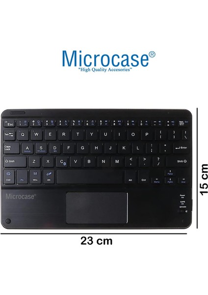 Tablet ve Telefonlar Için 9 Inch 23 cm Şarjlı Touchpadli Türkçe Bluetooth Klavye - AL3702