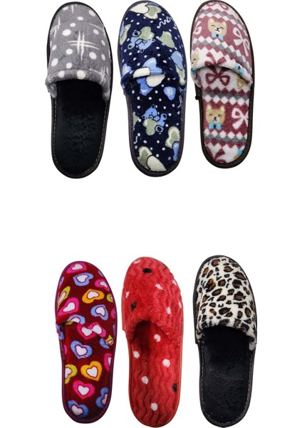 Kadın 3 Lü Karışık Önü Kapalı Yıkanabilir Ev Terliği 253 fiyatları