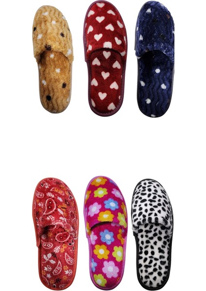 Kadın 3 Lü Karışık Önü Kapalı Yıkanabilir Ev Terliği 253 fırsatları