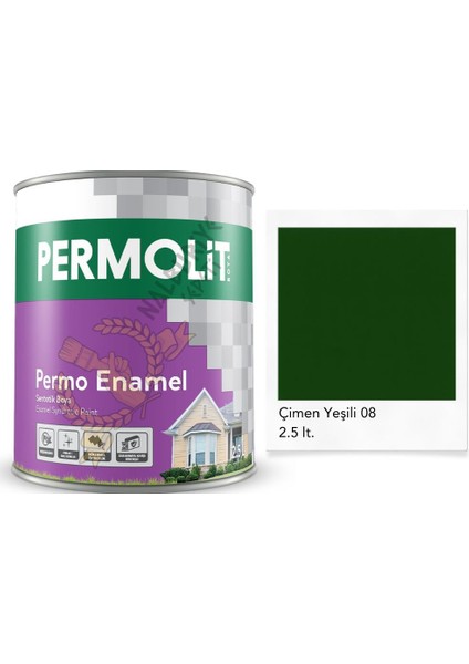 Enamel Sentetik Yağlı Boya Çimen Yeşili 2.5 Lt.