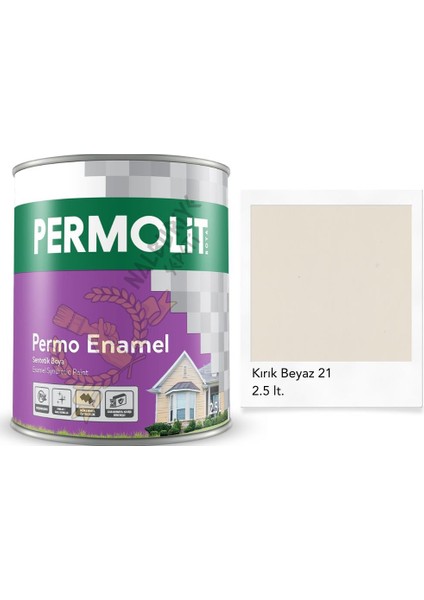 Enamel Sentetik Yağlı Boya Kırık Beyaz 2.5 Lt.