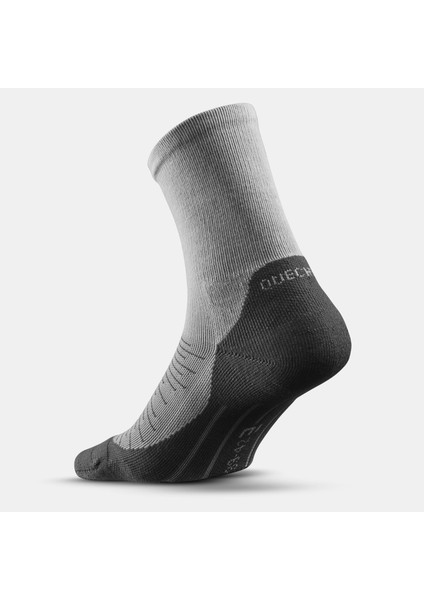 Quechua Uzun Konçlu Outdoor Çorap - 2 Çift - Koyu Gri - Hike 100 indirimleri