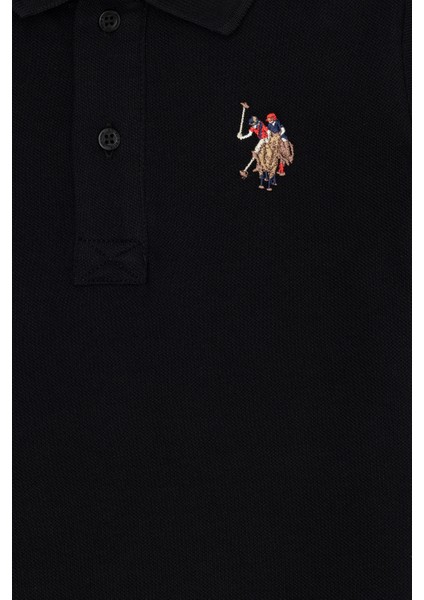 U.S. Polo Assn. Erkek Çocuk Siyah Tişört Basic 50284814-VR046