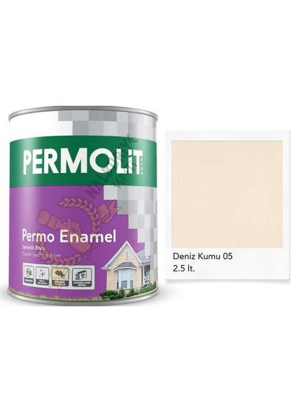 Enamel Sentetik Yağlı Boya Deniz Kumu 2.5 Lt.