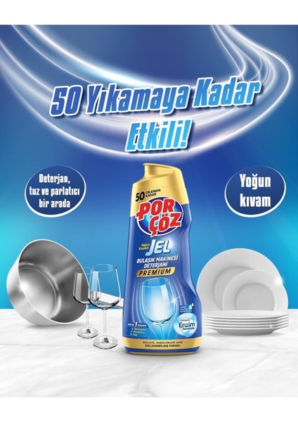 Bulaşık Makinesi Deterjanı 900 ml x 3 Adet