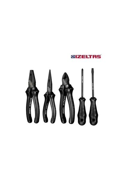 Izeltaş Black Line 5 Parça Set
