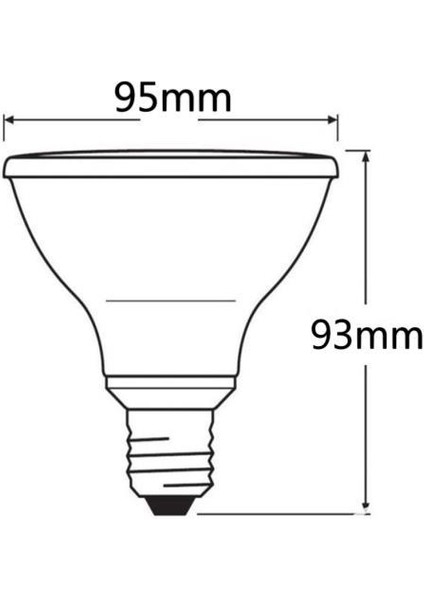 PAR30 10W LED Spot Ampul Dimlenir 2700K Sarı Işık