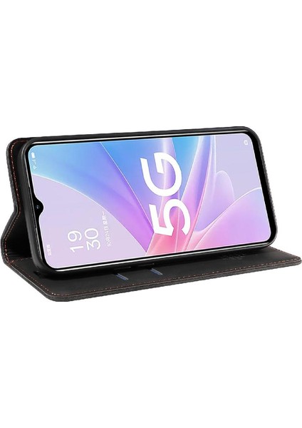 Manyi Mall Oppo A78 5g Manyetik Folio Cüzdan Koruyucu Pu Deri Kılıf (Yurt Dışından)