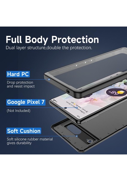 Ekran Koruyucu 12FT Askeri Darbeye Dayanıklı Dahili Google Piksel 7 Için Kılıf (Yurt Dışından) indirimleri