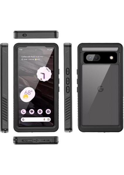 Google Pixel 7A 12FT Askeri Darbeye Dayanıklı Ekran Koruyucu IP68 Için Kılıf (Yurt Dışından)