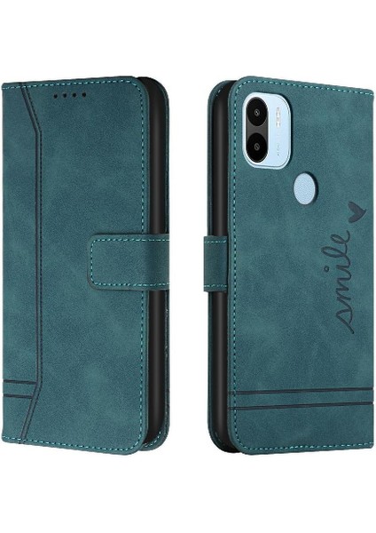 Telefon Kılıfı Için Xiaomi Redmi A1 Artı El Kayışı Çevirme Folyo Cüzdan Kart Pu (Yurt Dışından)