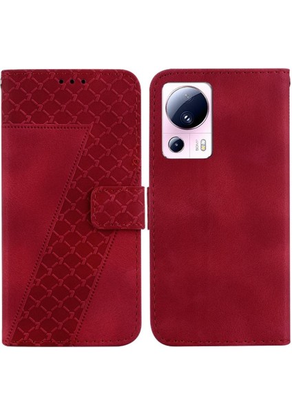Telefon Kılıfı Için Xiaomi 13 Lite Cüzdan Flip Folio Kapak Kart Yuvası Fonksiyonu (Yurt Dışından)