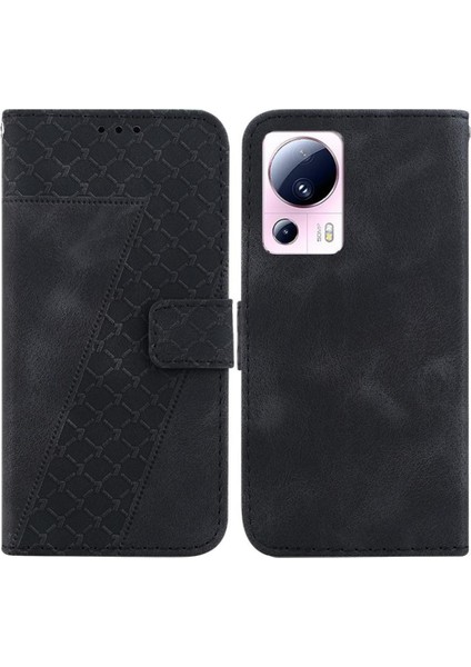 Telefon Kılıfı Için Xiaomi 13 Lite Cüzdan Flip Folio Kapak Kart Yuvası Fonksiyonu (Yurt Dışından)