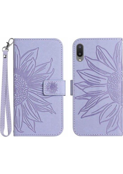 Samsung Galaxy A02 Flip Cüzdan Telefon Kılıfı Için Kart Yuvaları Tutucu ile (Yurt Dışından)