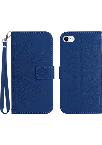 Kart Yuvaları Tutucu ile iphone 7/8 Için Kılıf Flip Cüzdan Telefon Kılıfı Kısa Pu (Yurt Dışından)