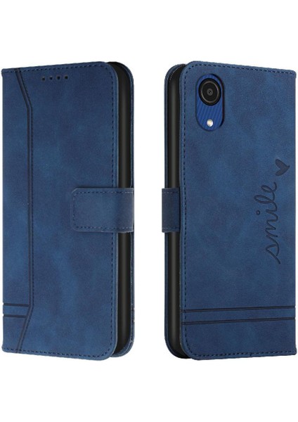 Samsung Galaxy A03 Çekirdek Manyetik Kapatma Flip Folio Cüzdan Için Telefon Kılıfı (Yurt Dışından)